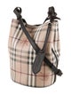 Burberry Small Haymarket Check Lorne Bucket Bag