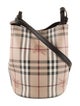 Burberry Small Haymarket Check Lorne Bucket Bag