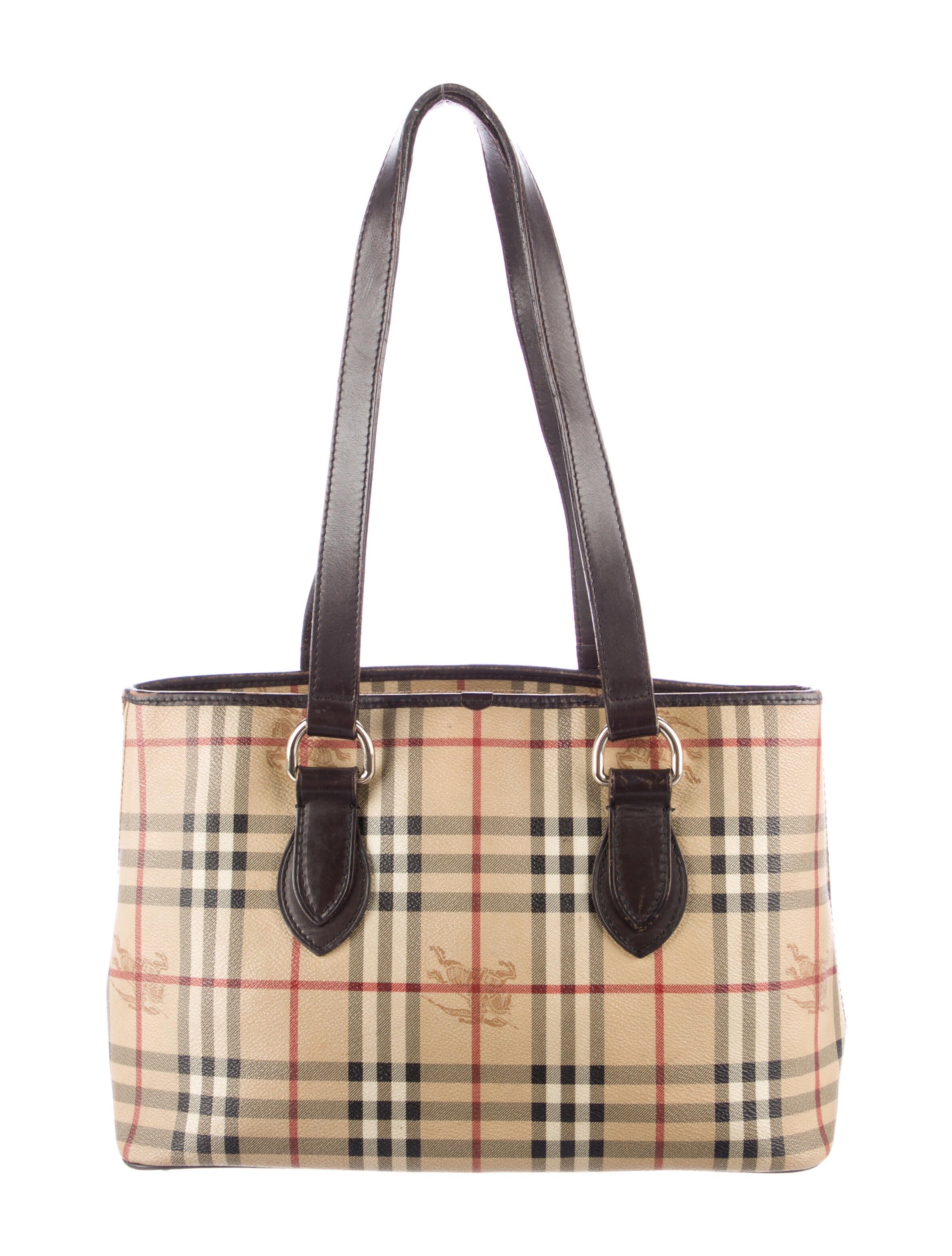 Burberry Nova Check Shoulder Bag Brown Shoulder Bags, Handbags