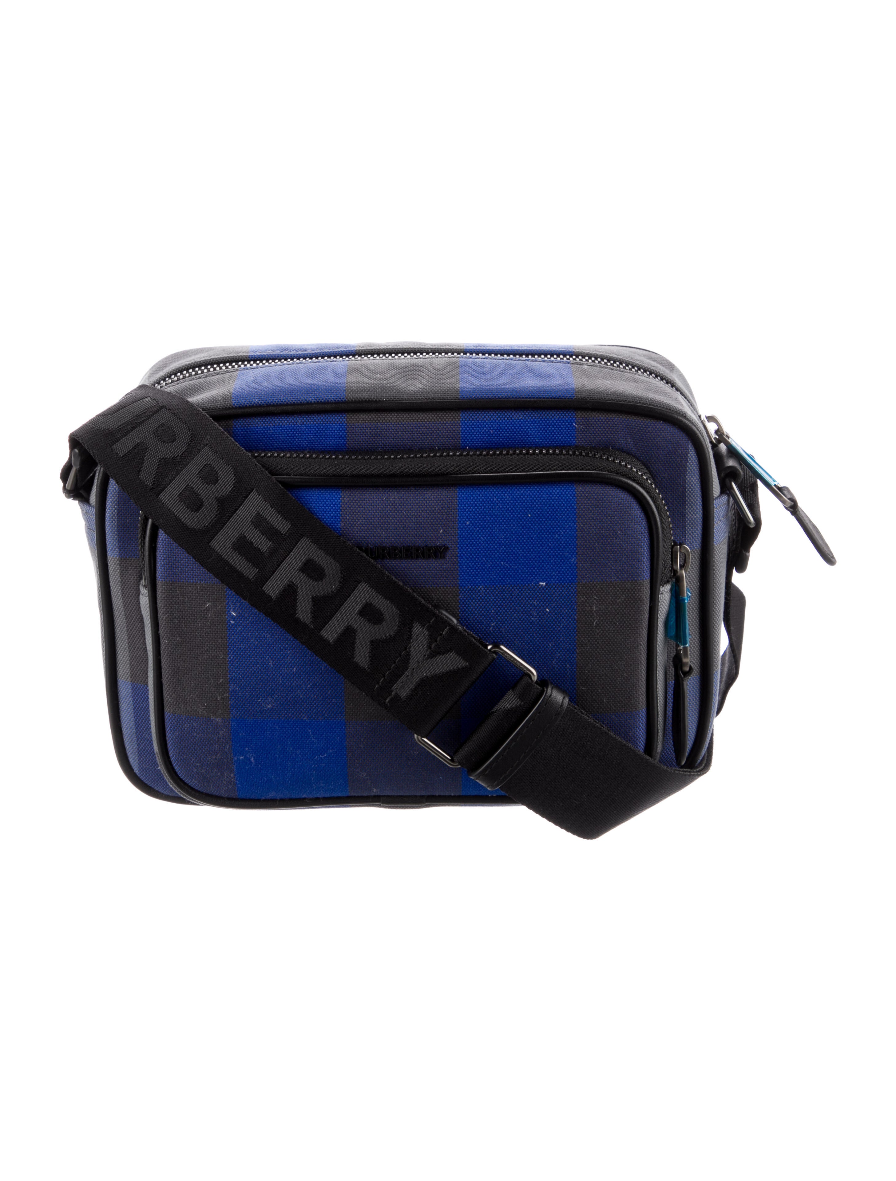 Burberry Logo Print Nylon Paddy Crossbody Bag Black Crossbody Bags