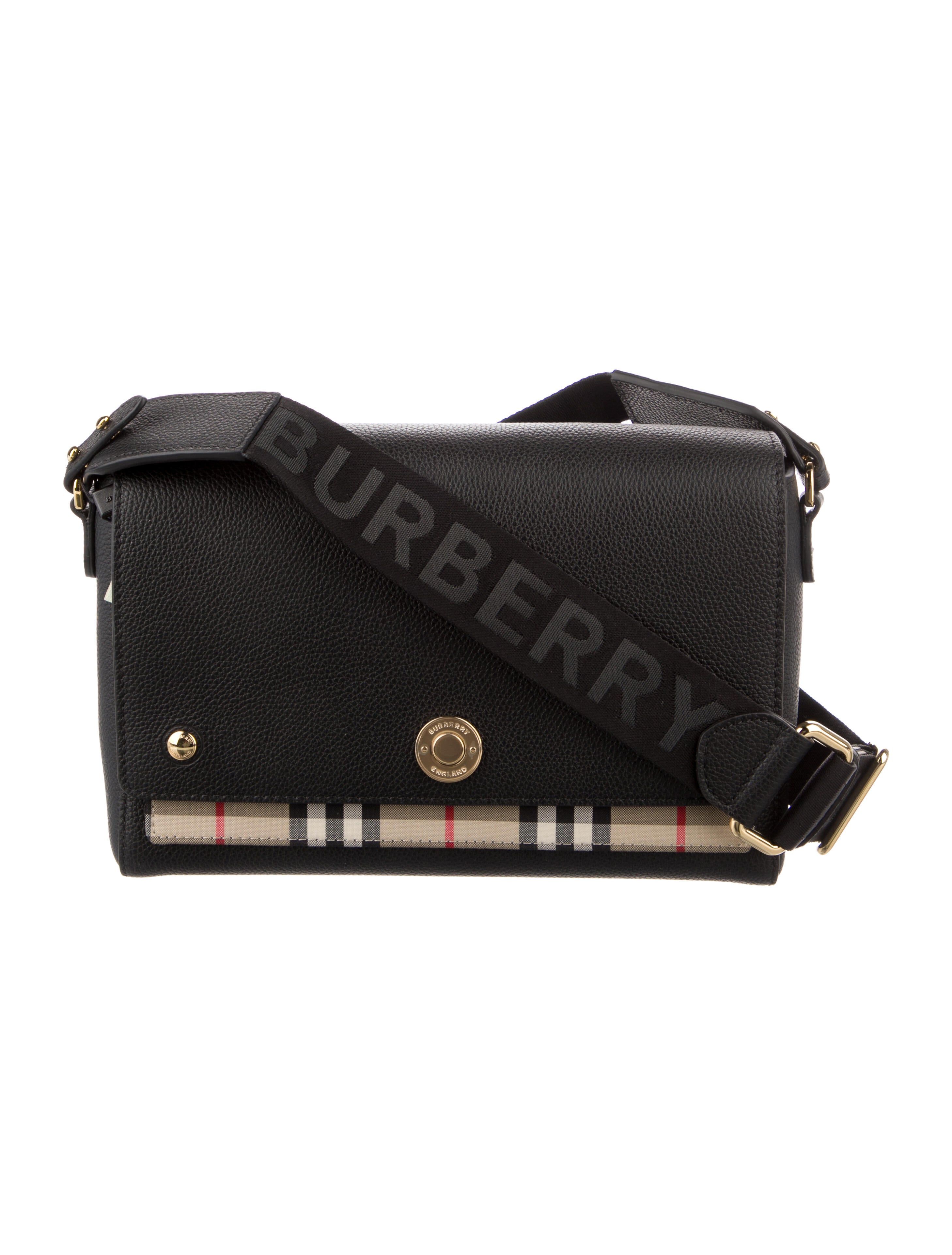 Burberry Leather Crossbody Bag w/ Tags Black Crossbody Bags, Handbags