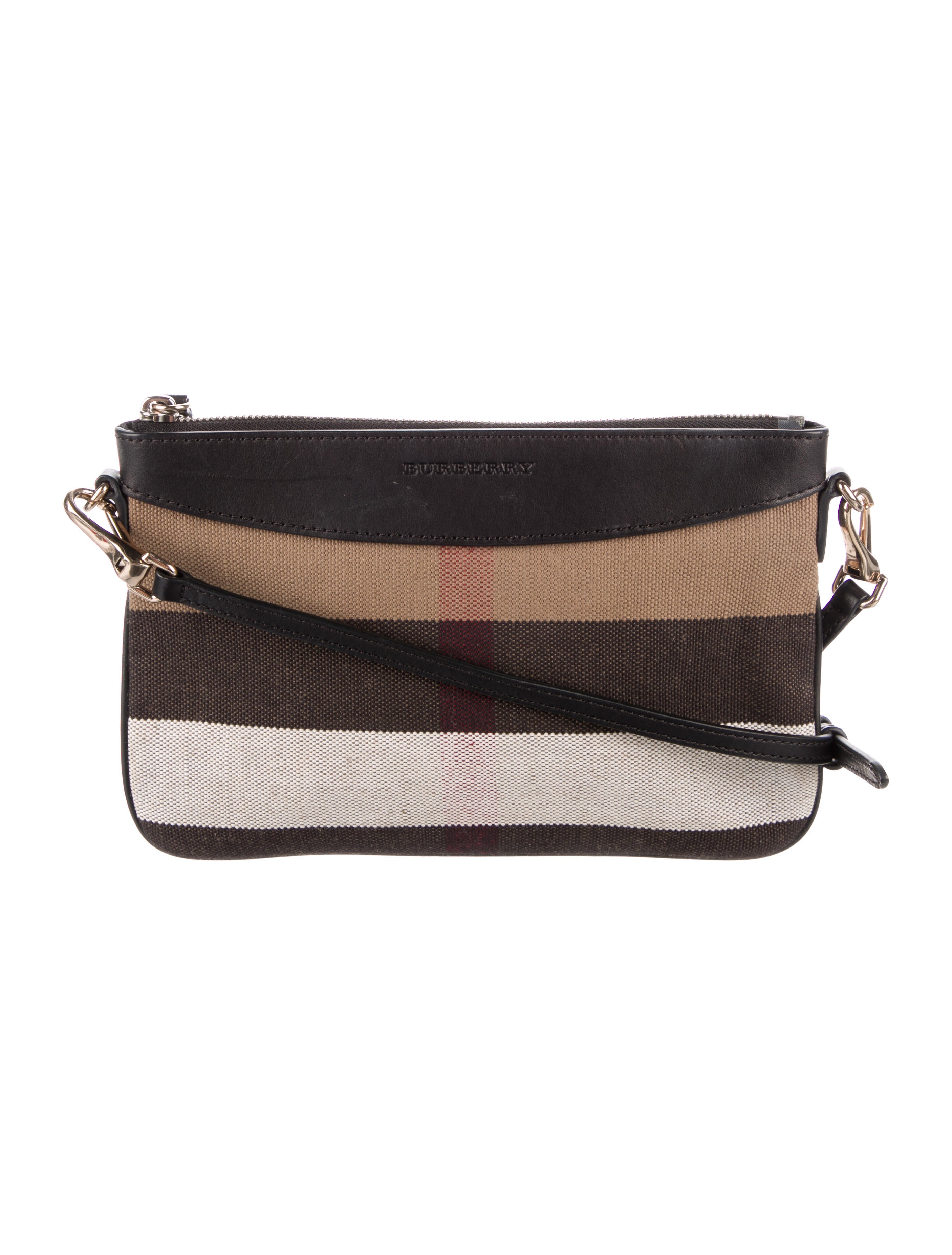 Burberry Mega Check Peyton Crossbody Bag Black Crossbody Bags