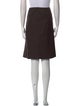 Burberry Pleated Accents Knee-Length Skirt