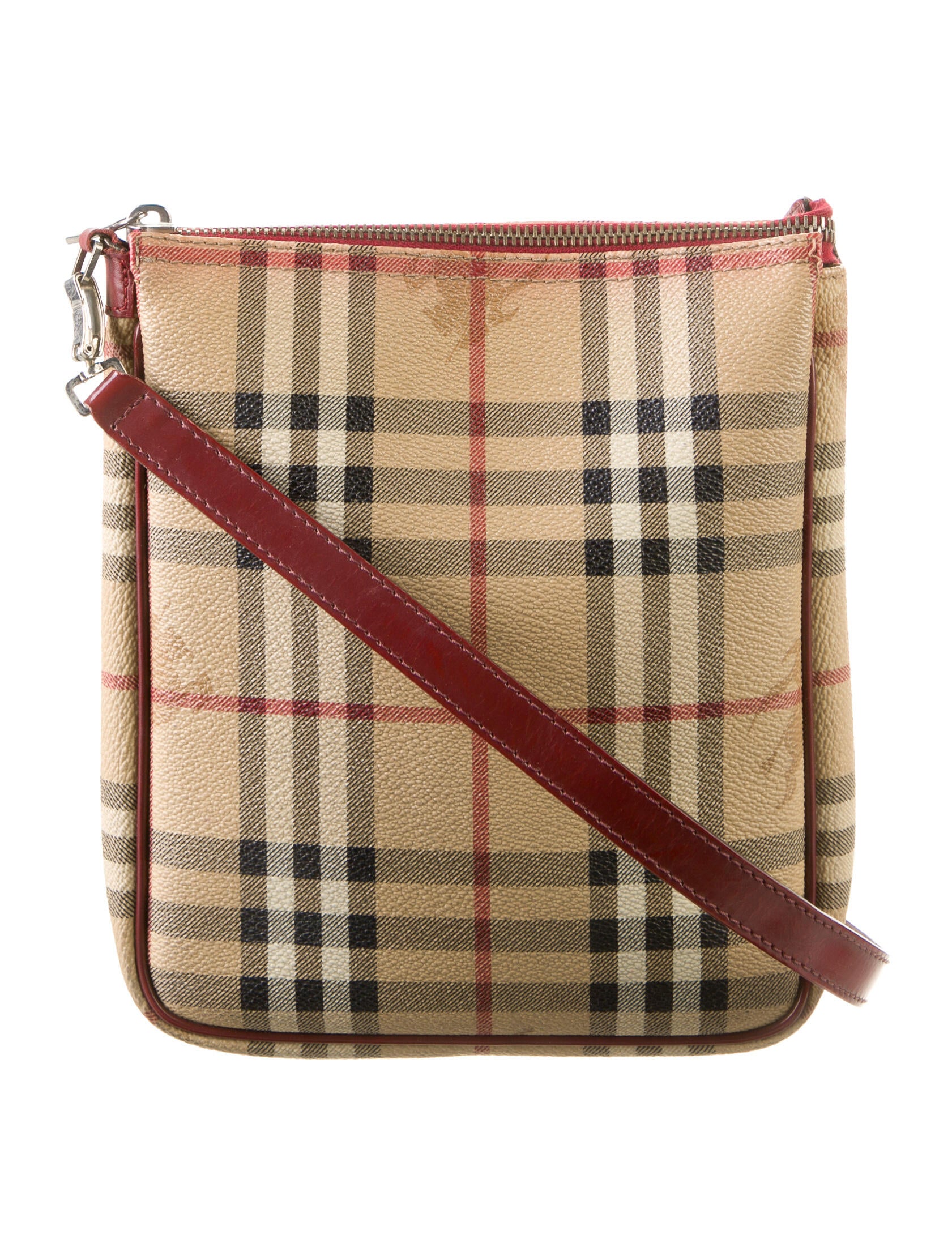 Burberry Haymarket Check Crossbody Bag Brown Crossbody Bags, Handbags