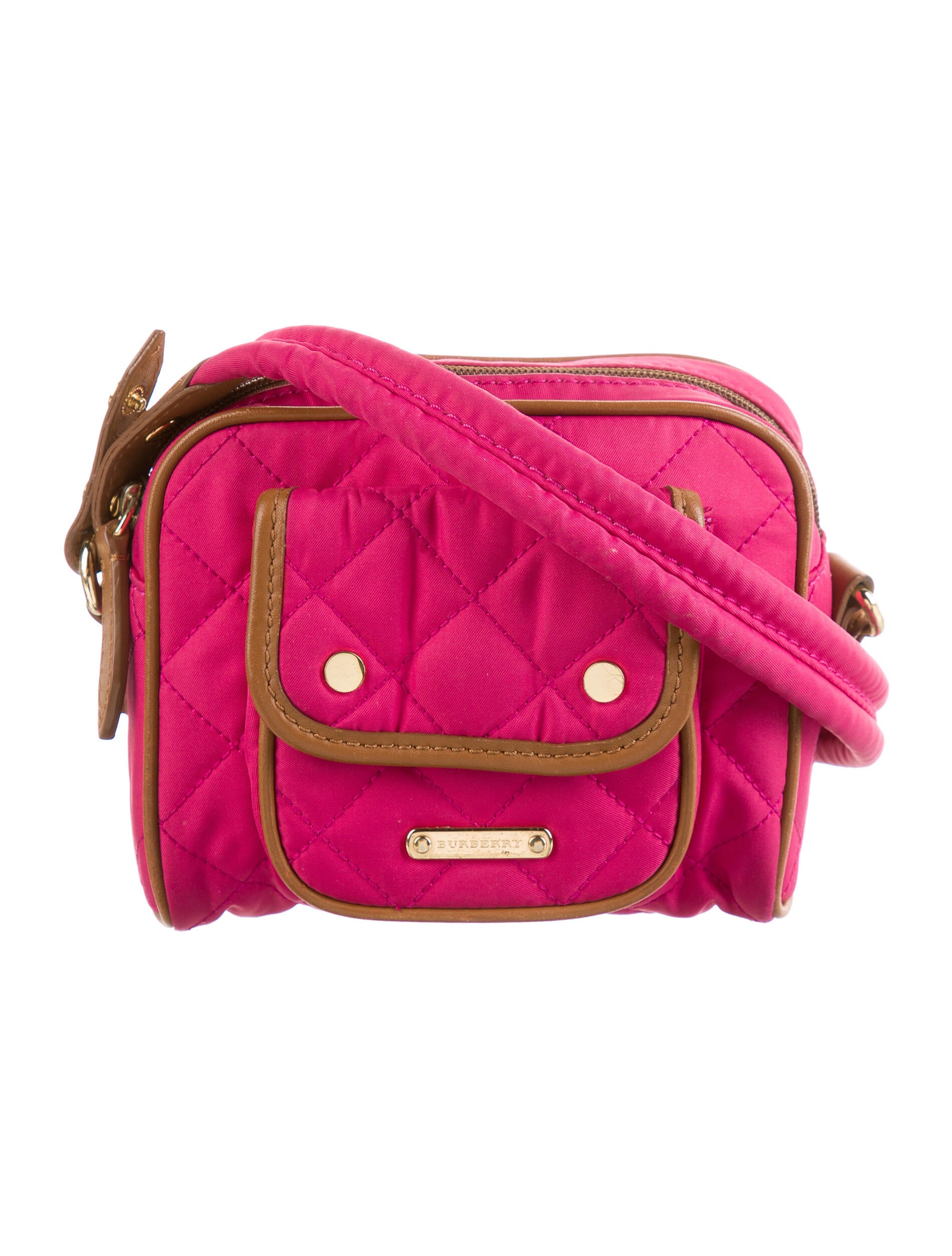 Burberry Quilted Nylon Mini Bag Pink Mini Bags, Handbags BUR360086