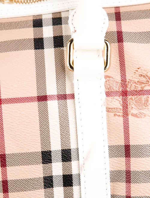 Burberry Haymarket Check Chatton Medium Handle Bag w/ Strap
