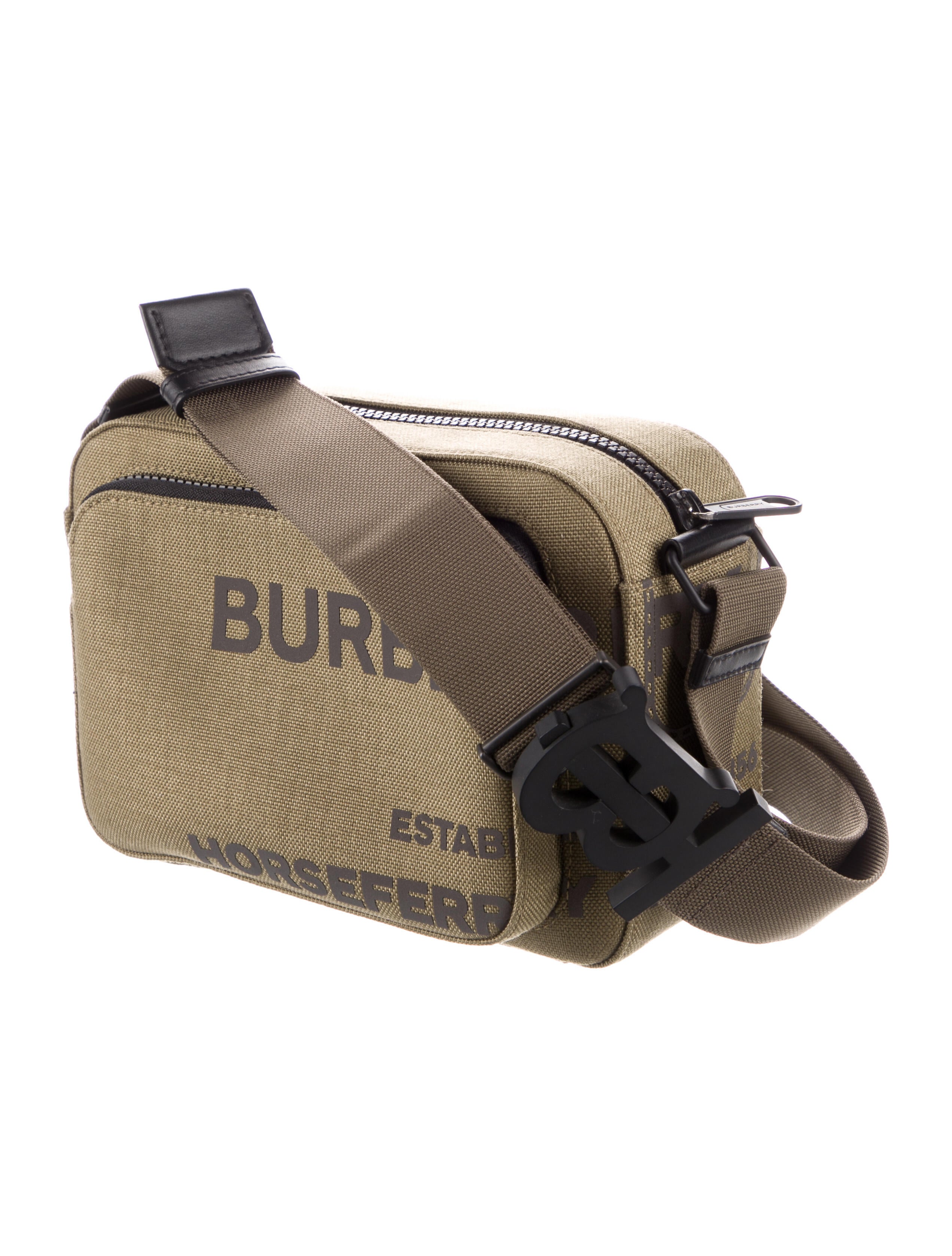 Burberry Canvas Paddy Crossbody Bag Green Crossbody Bags, Handbags