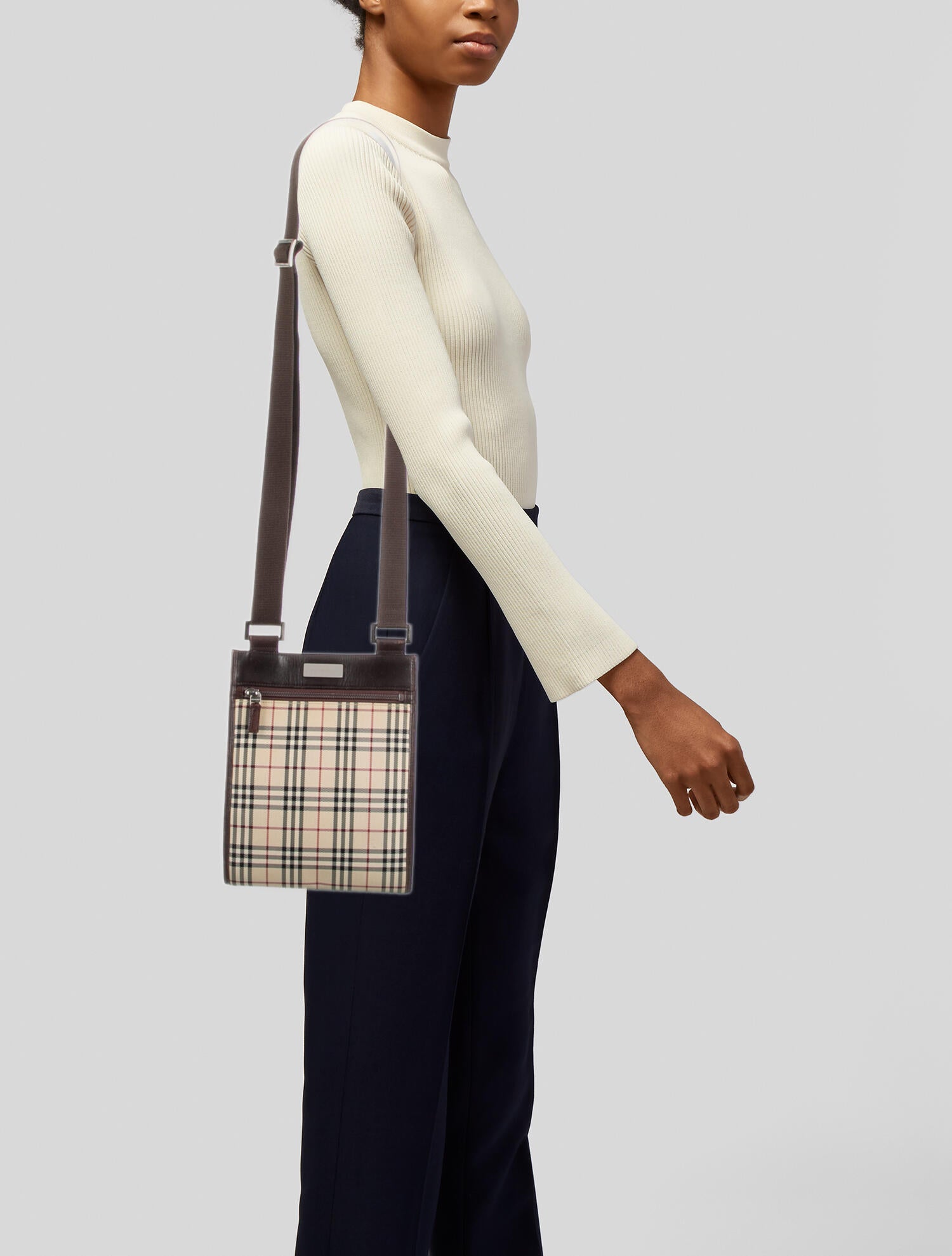 Burberry Vintage Check Crossbody Bag Neutrals Crossbody Bags