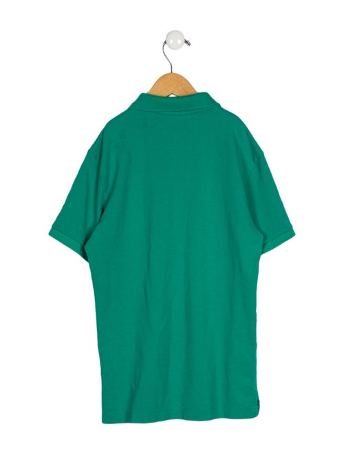 Burberry Mock Neck Short Sleeve Polo