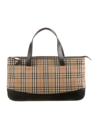 Burberry Vintage Haymarket Check Handle Bag