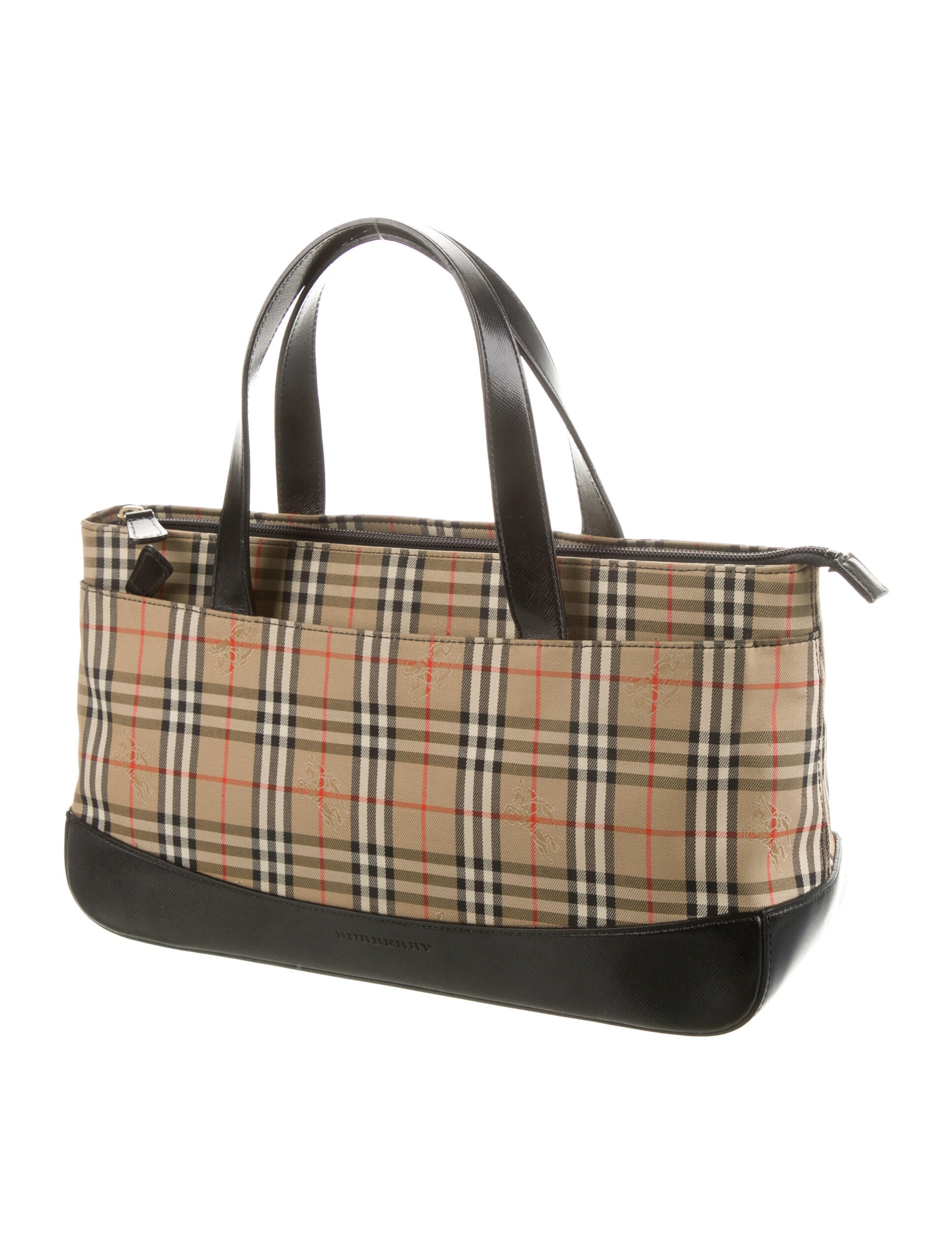 Burberry Vintage Haymarket Check Handle Bag