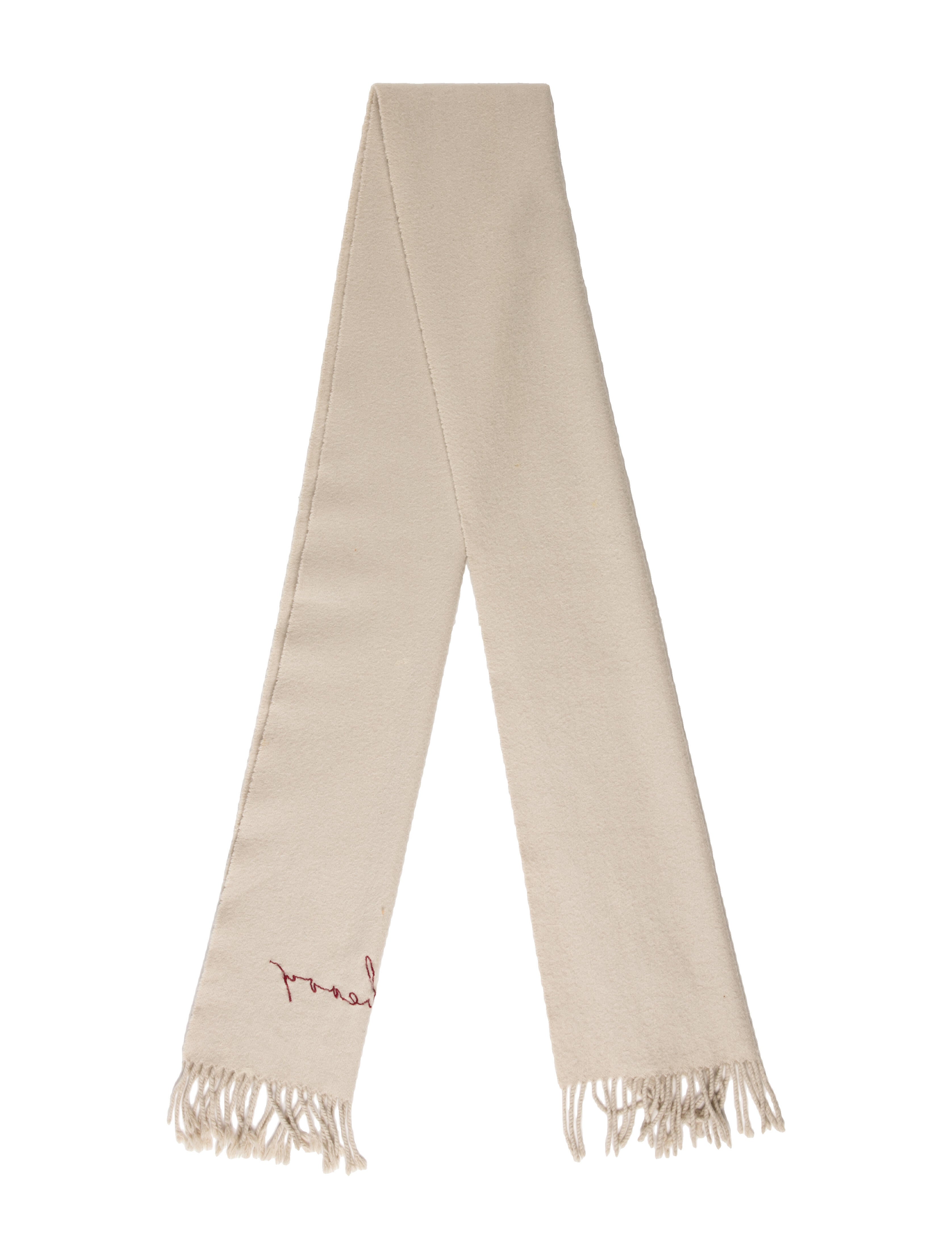 マフラー・ストール Burberry FW25 Embroidered cashmere scarf (8099690 C1427) バーバリー BURBERRY マフラー CHILDREN LOGO VINTAGE CHECK