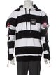 Burberry Striped V-Neck Hoodie