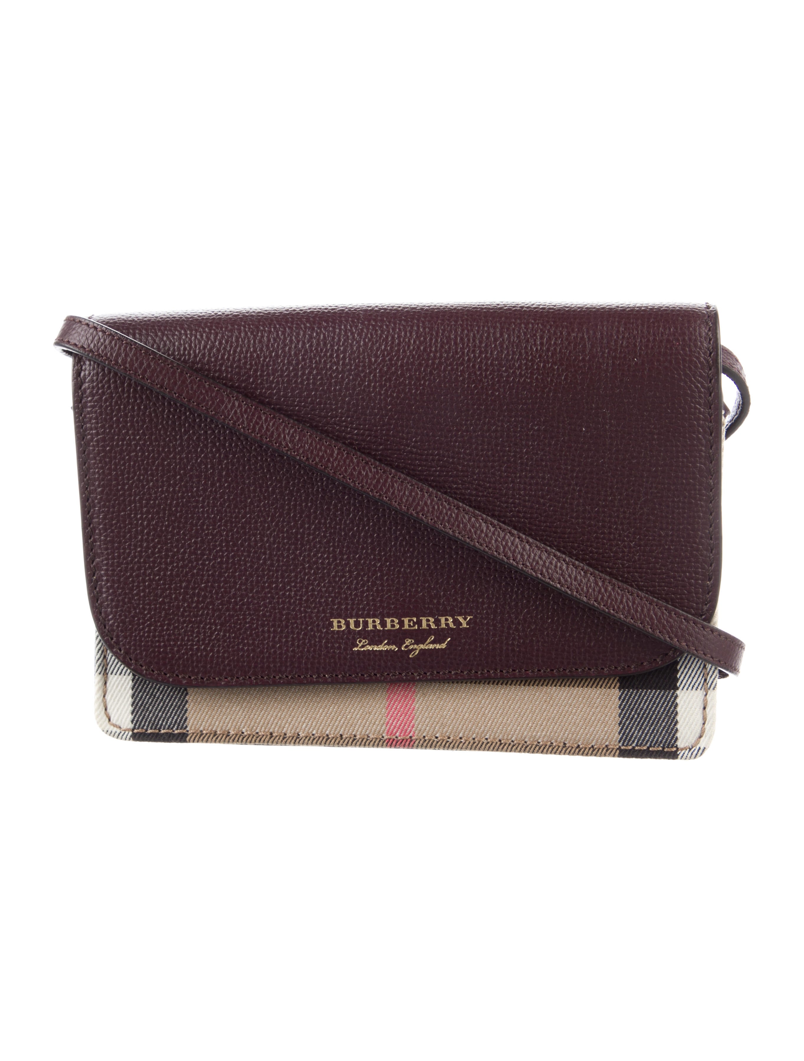 Burberry Hampshire House Check Crossbody Bag Neutrals Crossbody Bags
