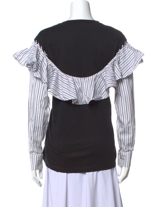 Burberry Striped Crew Neck Top