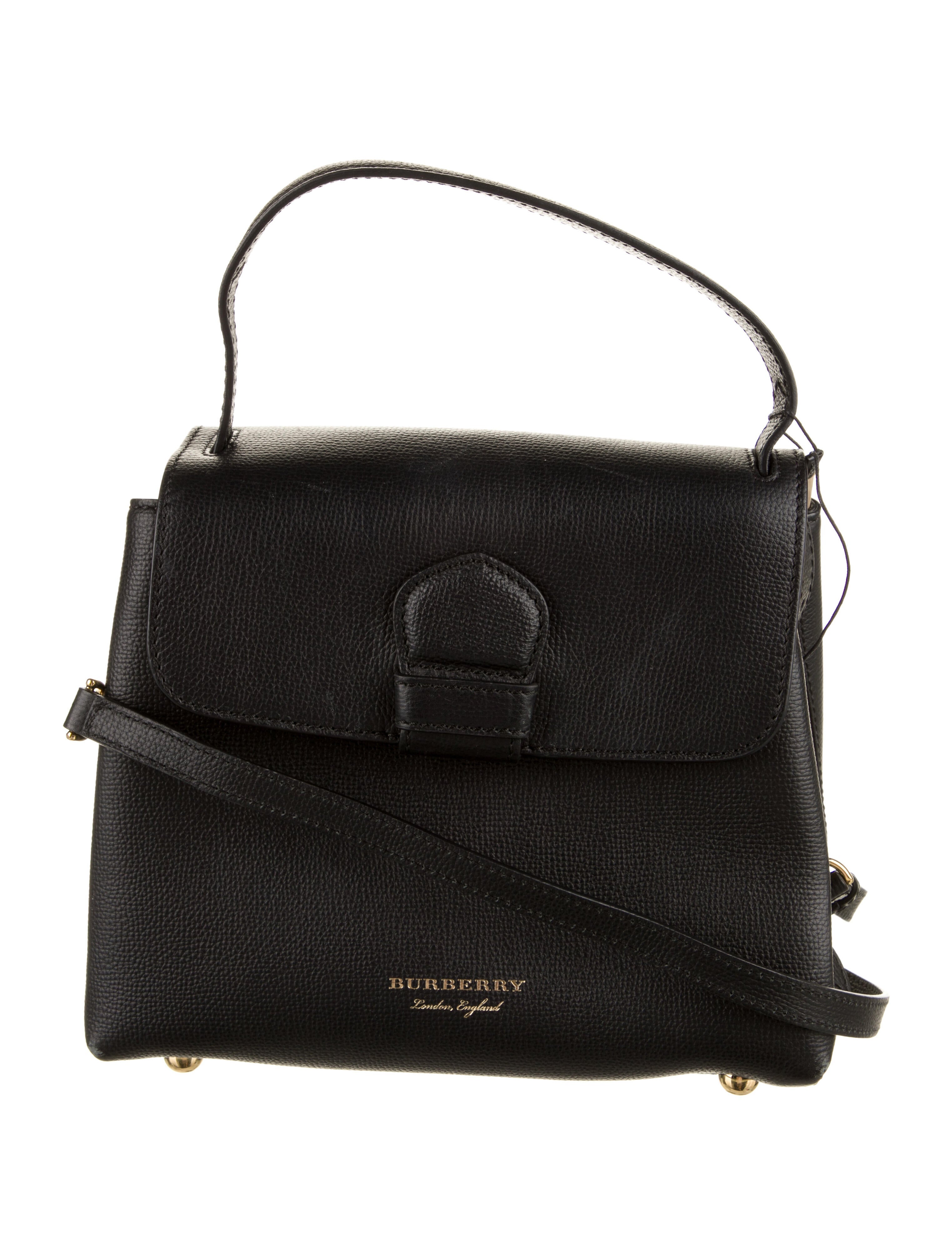 Burberry Leather Shoulder Bag w/ Tags Black Crossbody Bags, Handbags