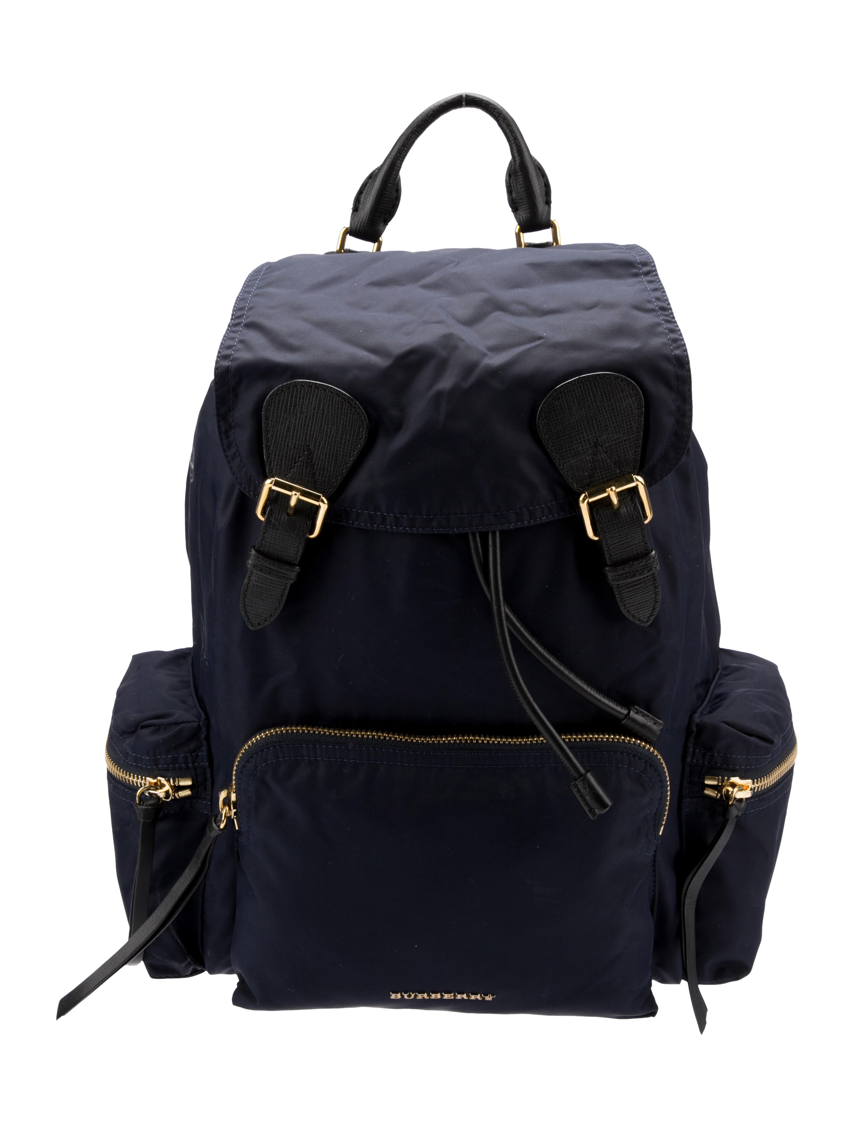 Burberry Medium Nylon Rucksack Blue Backpacks, Handbags BUR382664 The RealReal
