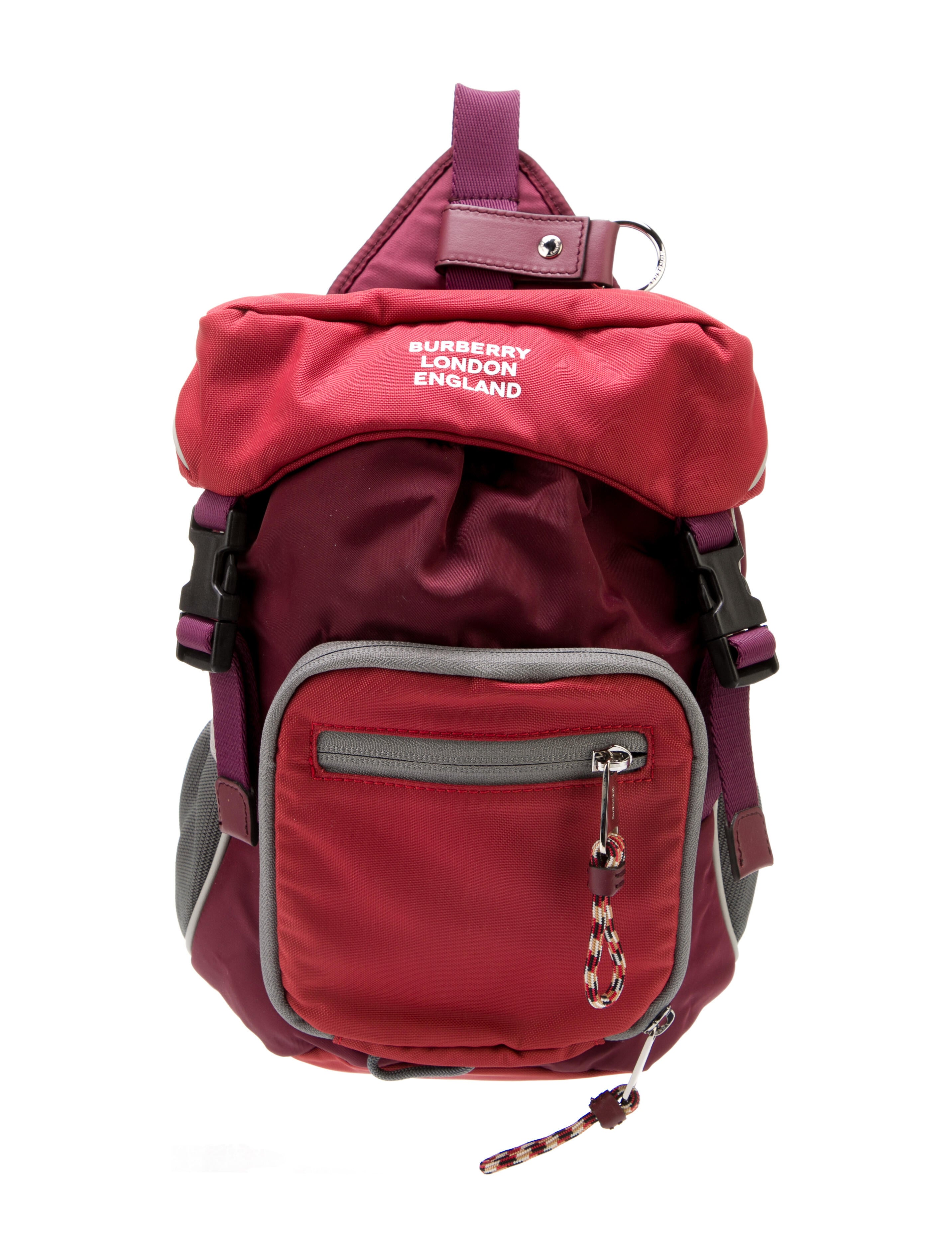 Burberry Leo Nylon Backpack w/Tags Purple Backpacks, Handbags