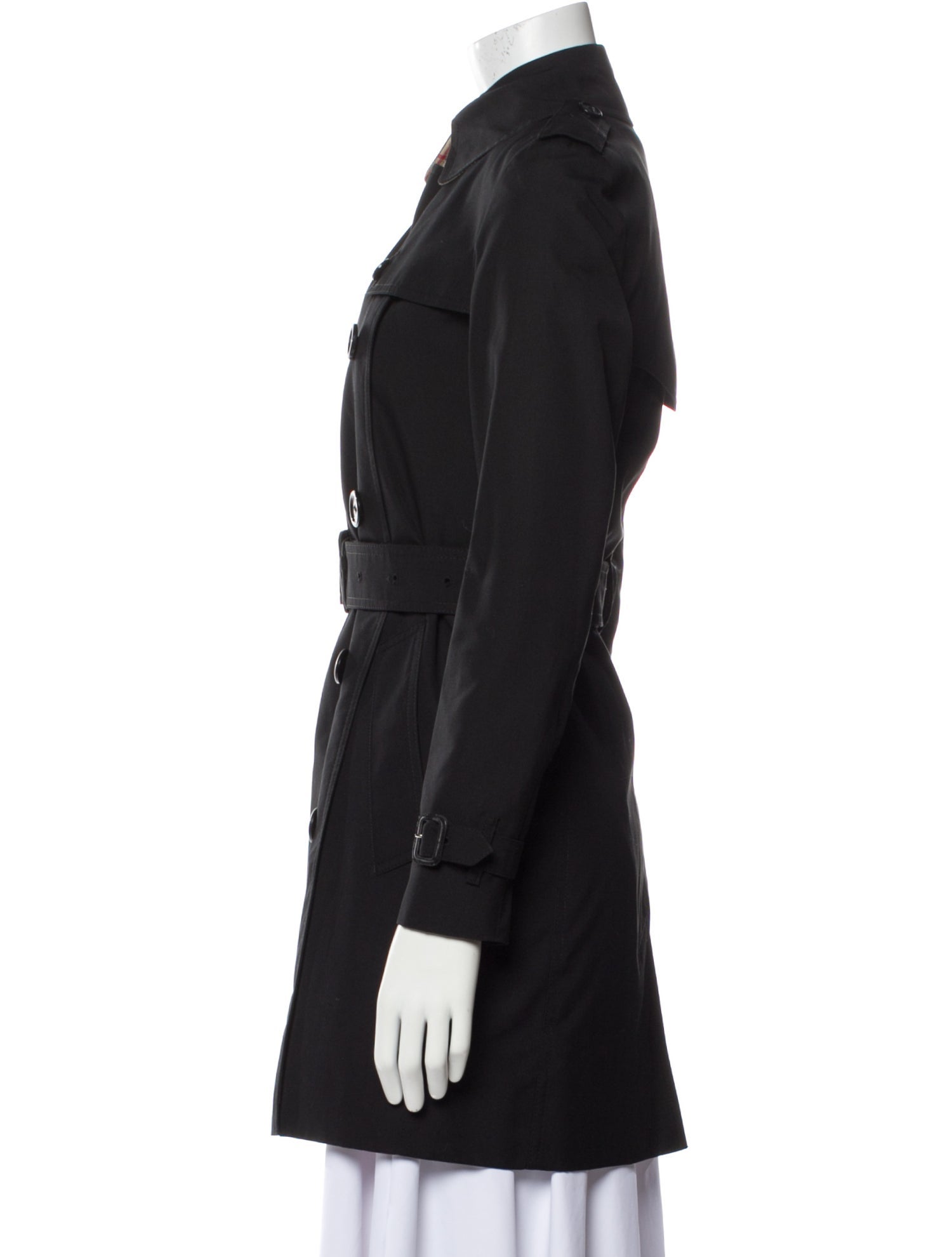 Burberry Trench Coat Black Coats, Clothing BUR391944 The RealReal