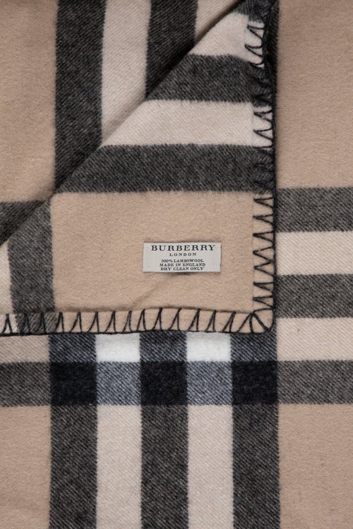 Burberry Nova Check Lambswool Throw Blanket