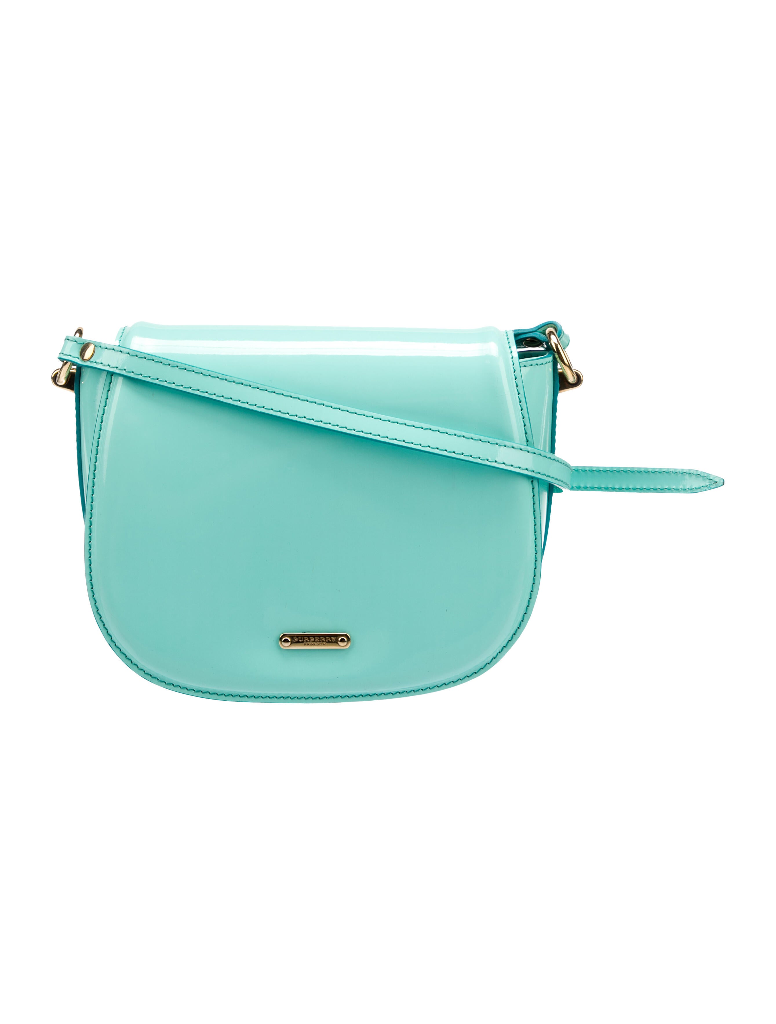 Burberry Patent Leather Crossbody Bag Blue Crossbody Bags, Handbags