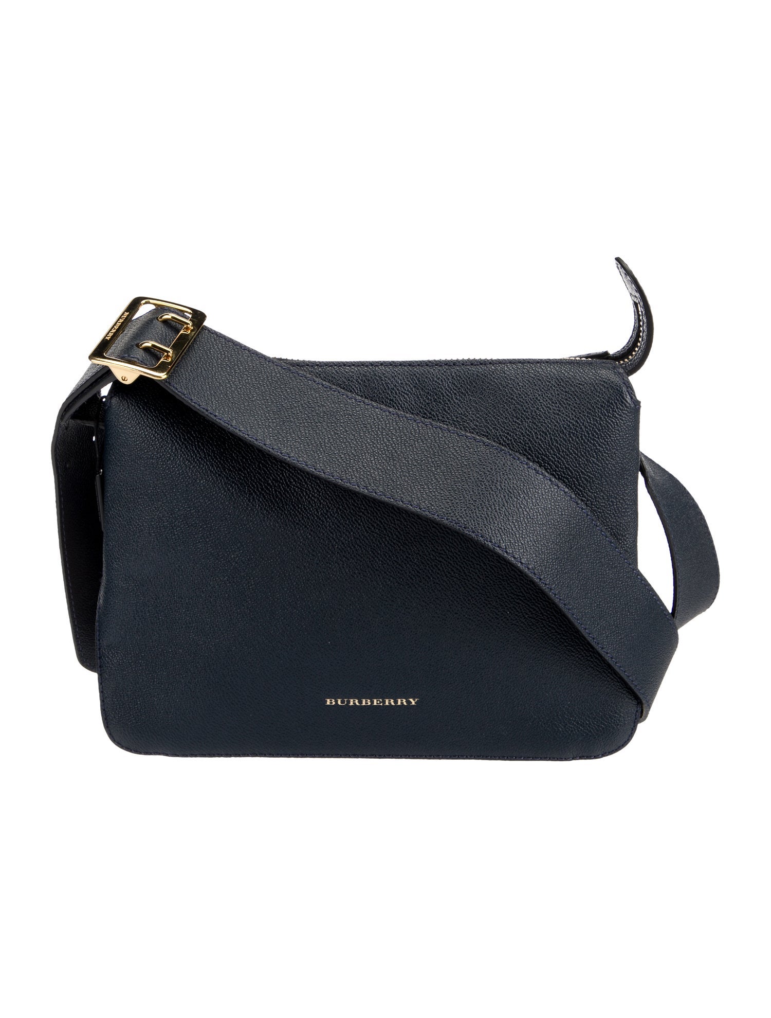 Burberry Helmsley House Check Crossbody Bag Blue Crossbody Bags