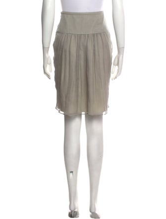 Burberry Silk Knee-Length Skirt