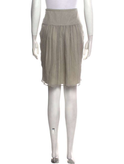 Burberry Silk Knee-Length Skirt