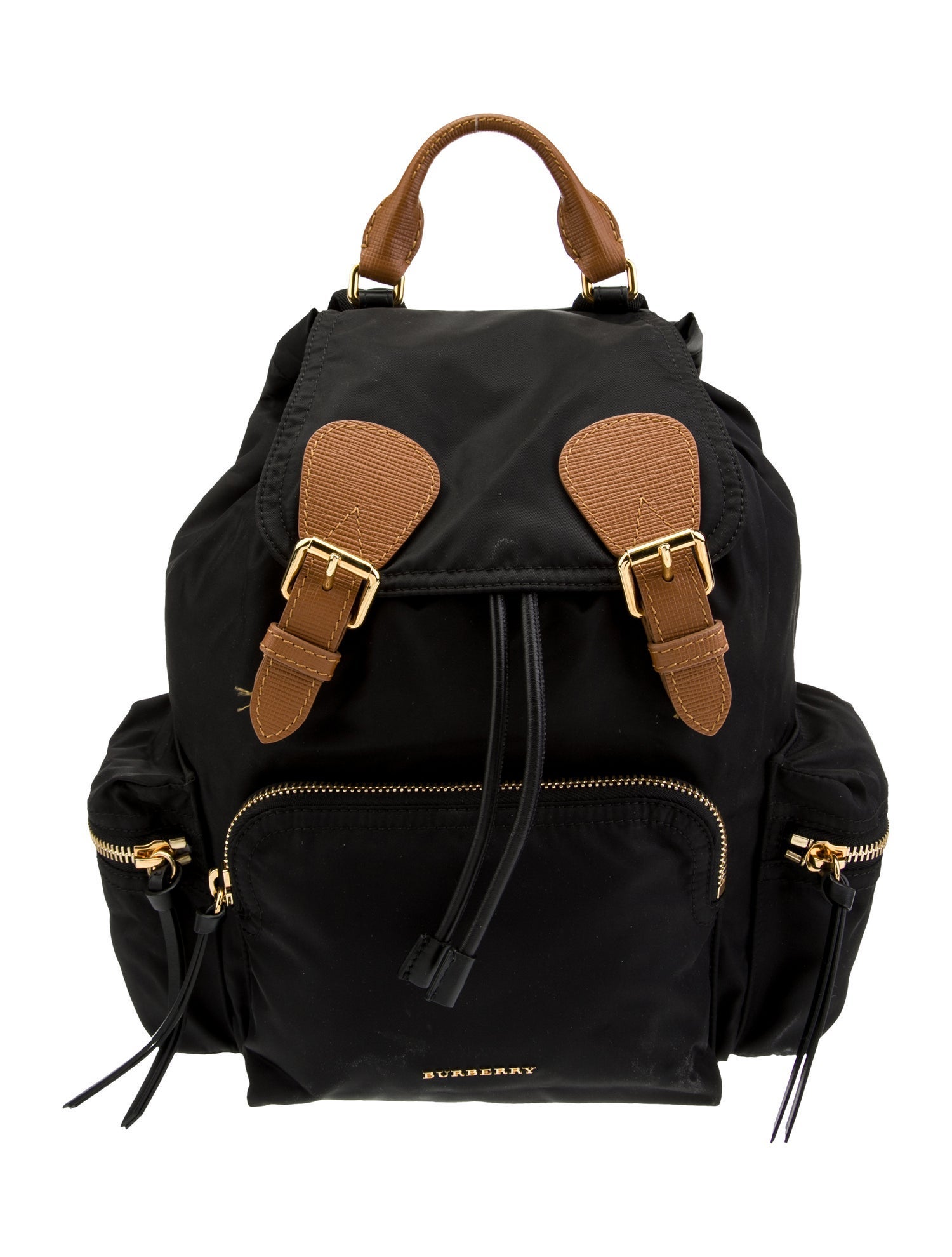 Burberry Medium Nylon Rucksack Black Backpacks, Handbags BUR397798 The RealReal