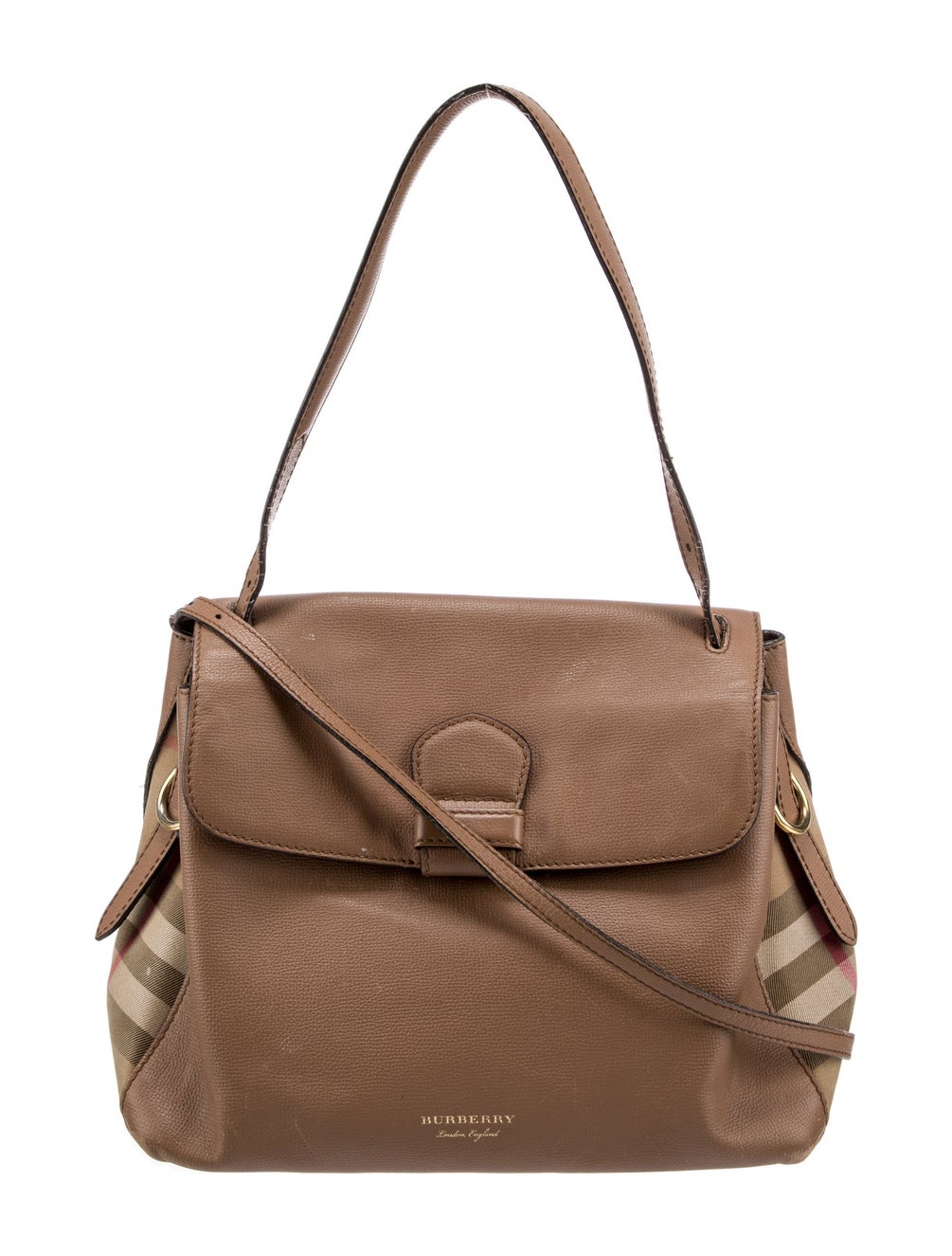 Burberry Medium House Check Camberley Bag Brown Shoulder Bags, Handbags BUR397833 The RealReal