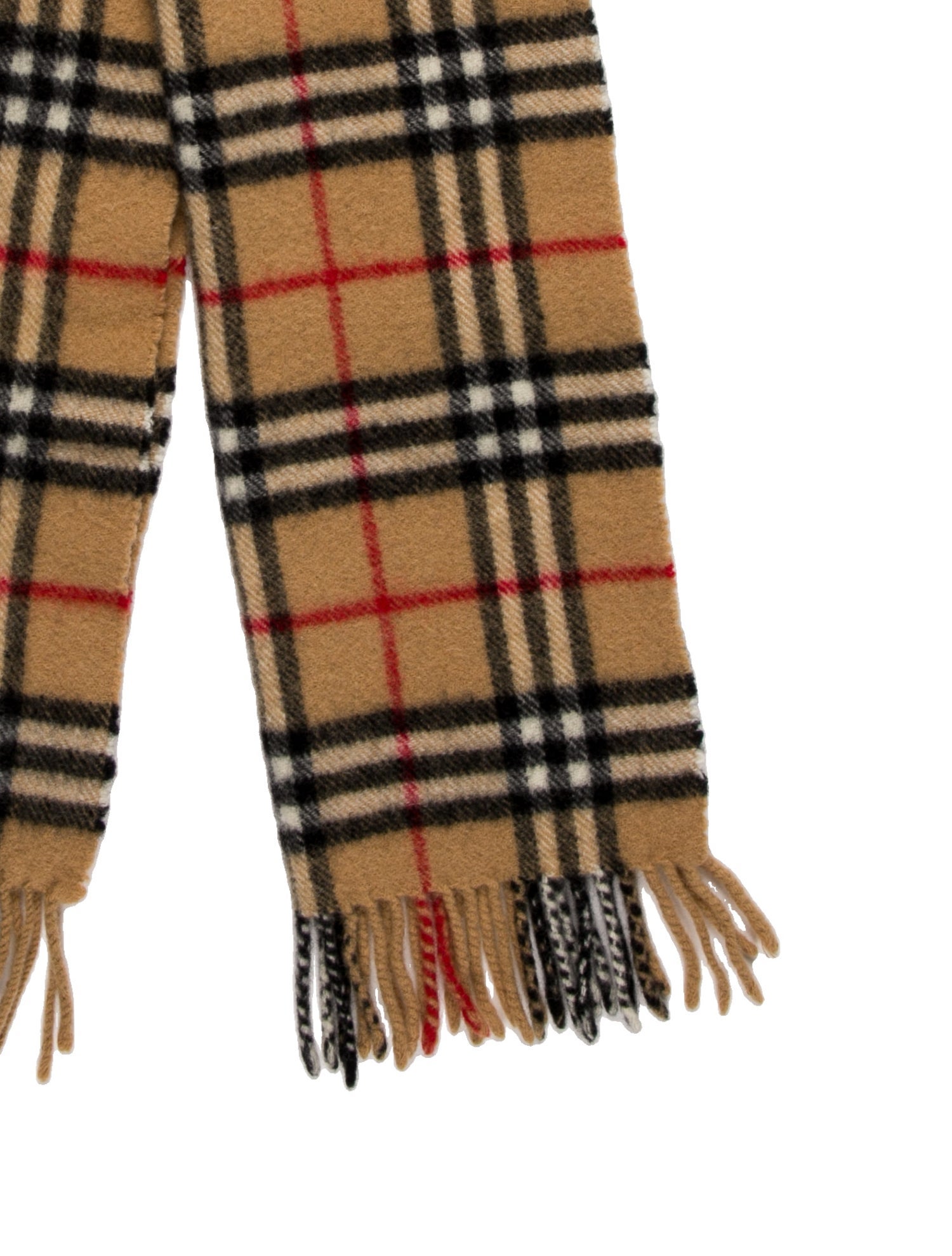 Burberry Lambswool Vintage Scarf Brown Scarves and Shawls, Accessories BUR398137 The RealReal