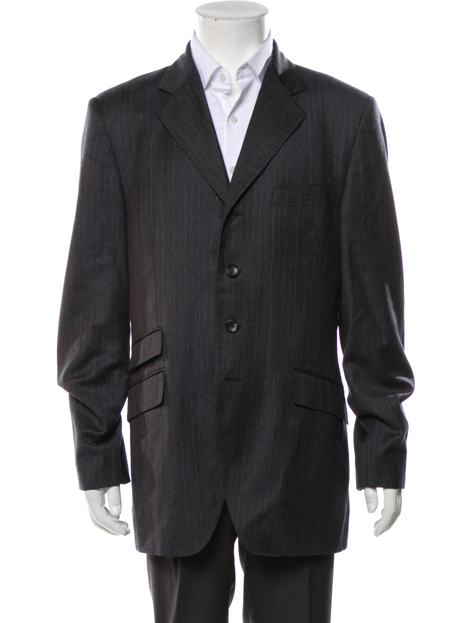 Burberry Virgin Wool Striped Blazer