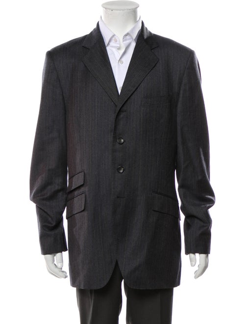 Burberry Virgin Wool Striped Blazer
