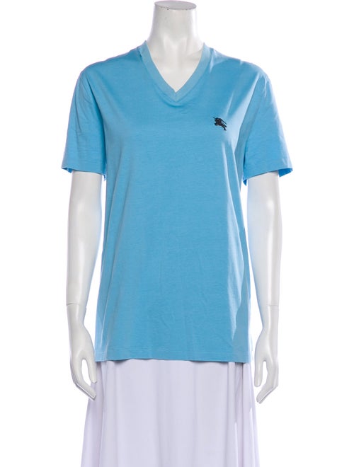 Burberry V-Neck Short Sleeve T-Shirt