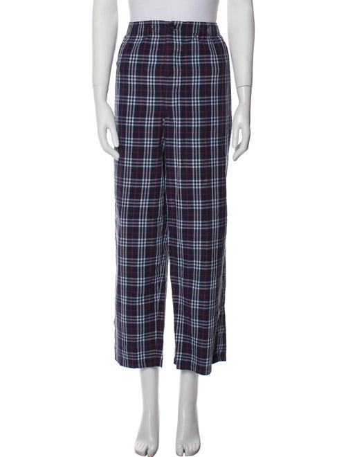 Burberry Plaid Print Pajama Bottoms