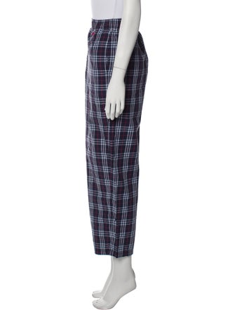 Burberry Plaid Print Pajama Bottoms