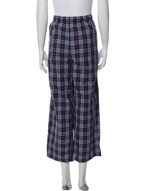 Burberry Plaid Print Pajama Bottoms