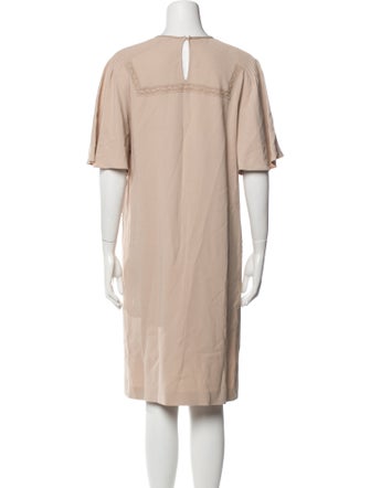 Burberry Crew Neck Knee-Length Dress