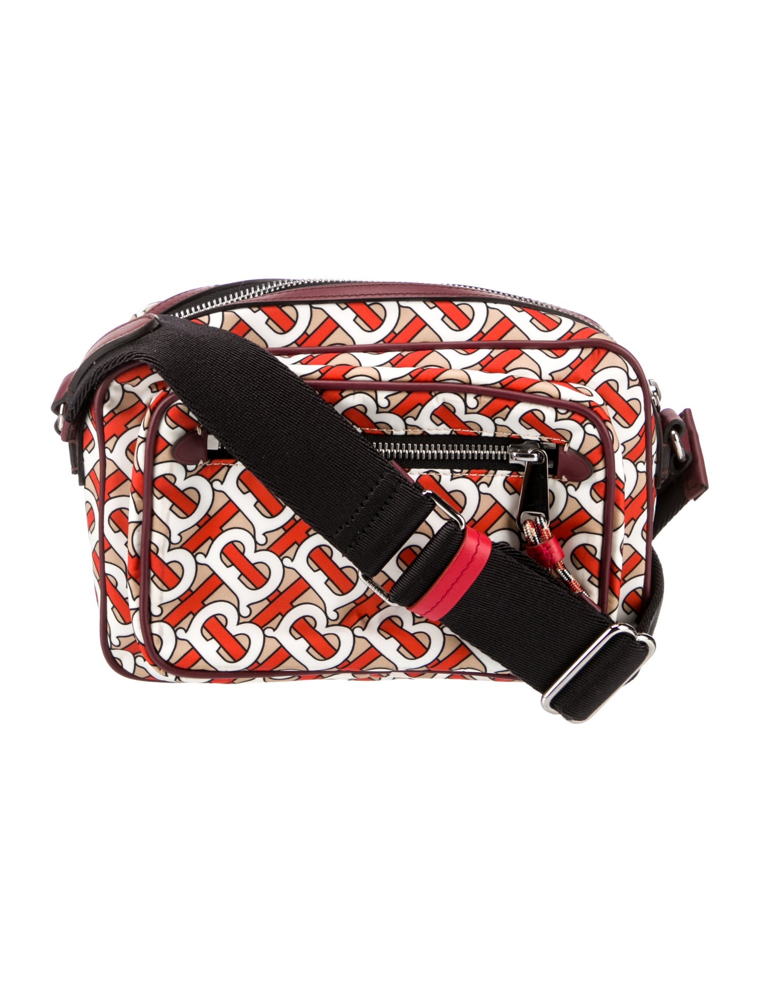 Burberry Nylon TB Monogram Crossbody Bag Neutrals Crossbody Bags