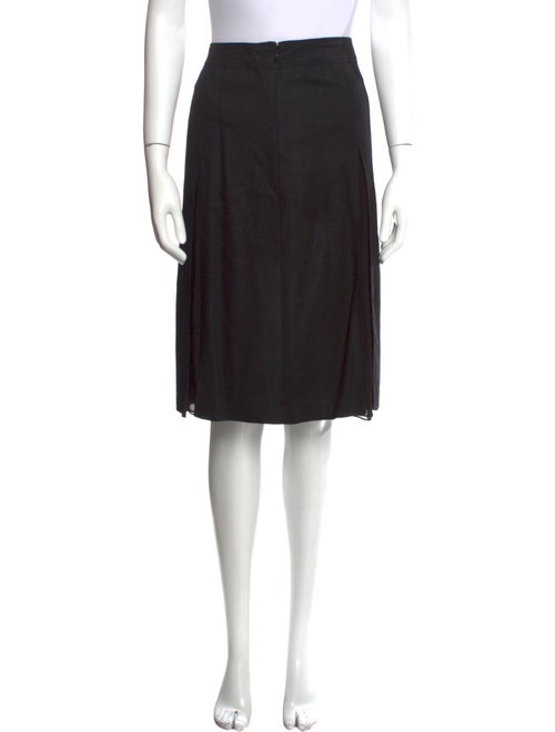 Burberry Virgin Wool Knee-Length Skirt