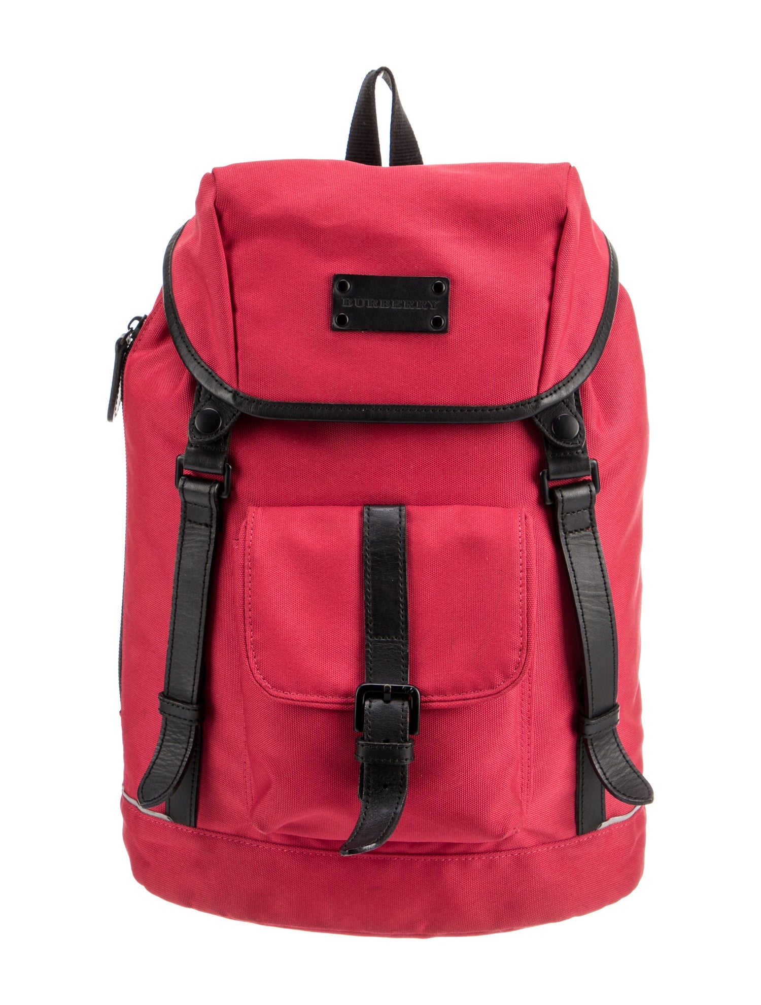 Burberry London Leather-Trimmed Nylon Backpack