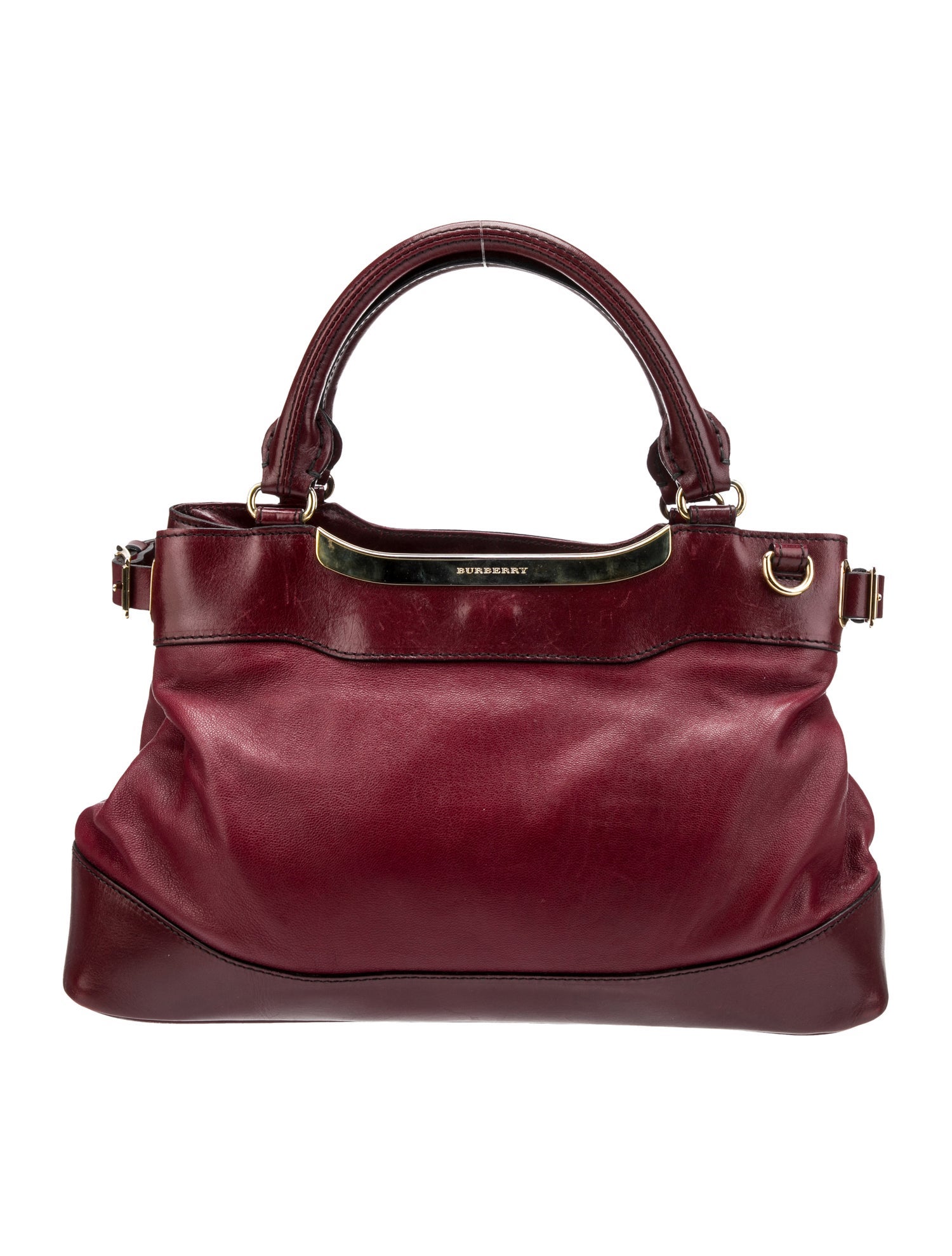 Burberry Leather Handle Bag Black Handle Bags, Handbags BUR405945