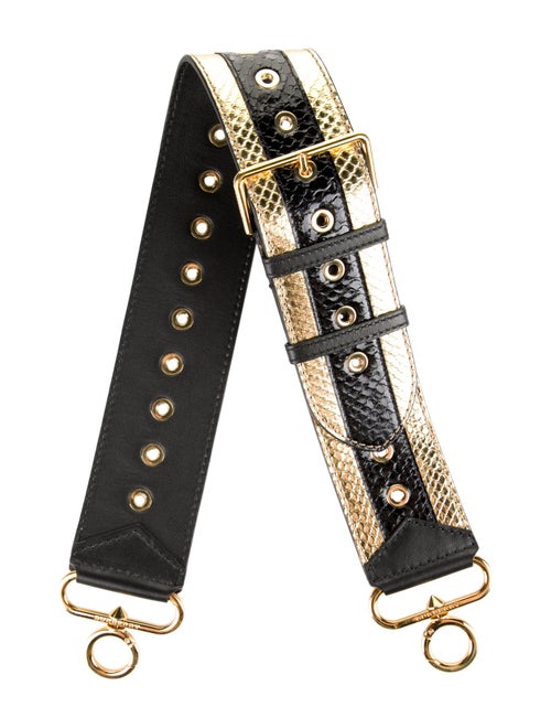 Burberry Metallic Leather Bag Strap