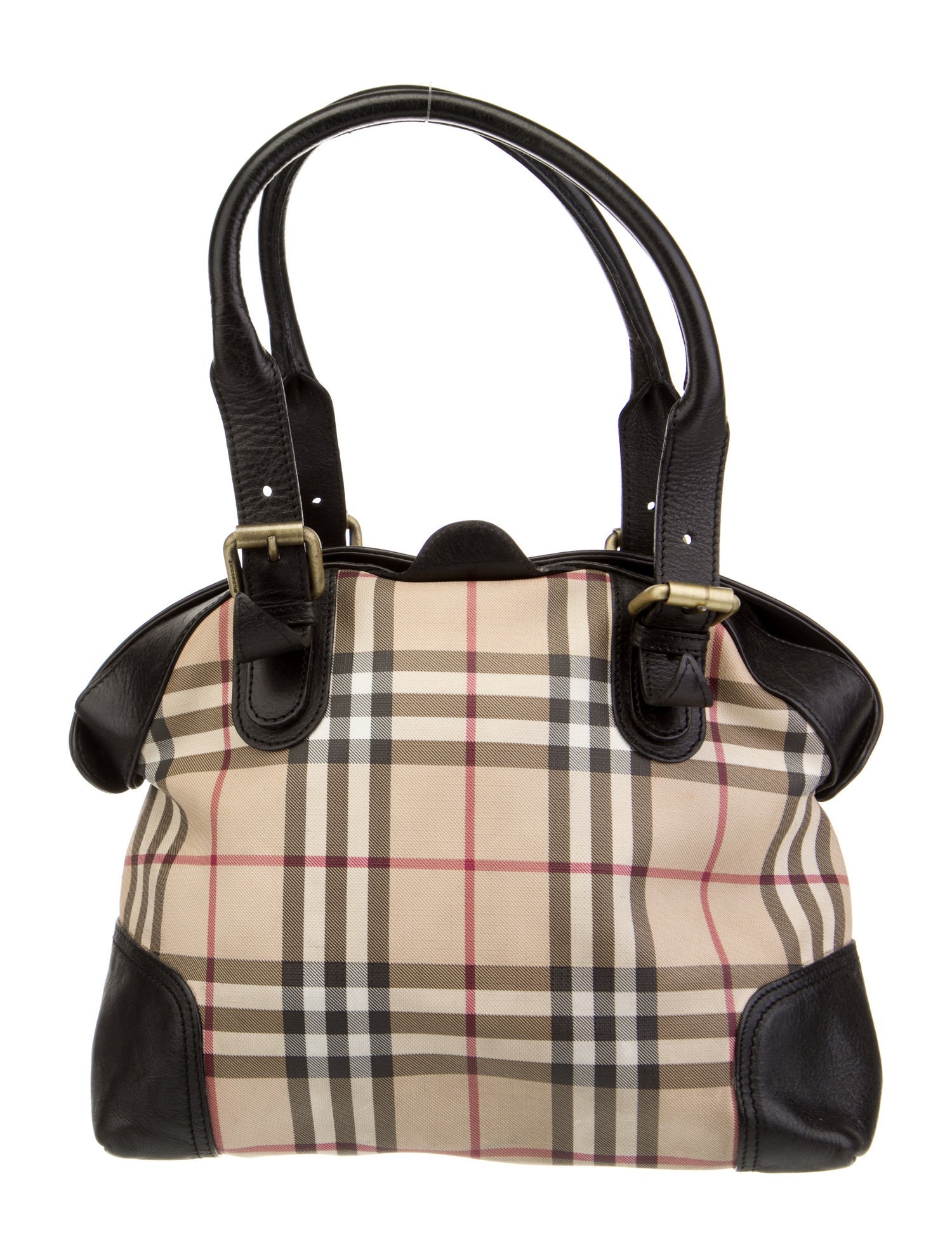 Burberry House Check Handle Bag Neutrals Handle Bags, Handbags