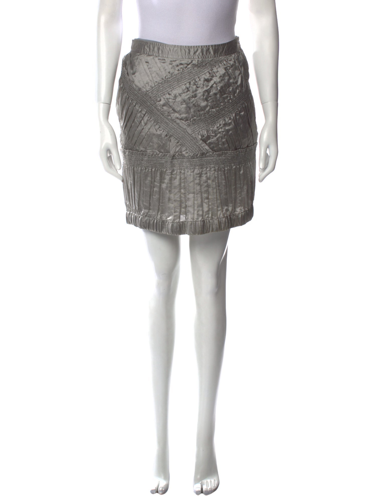 Burberry Silk Mini Skirt