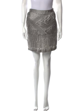 Burberry Silk Mini Skirt