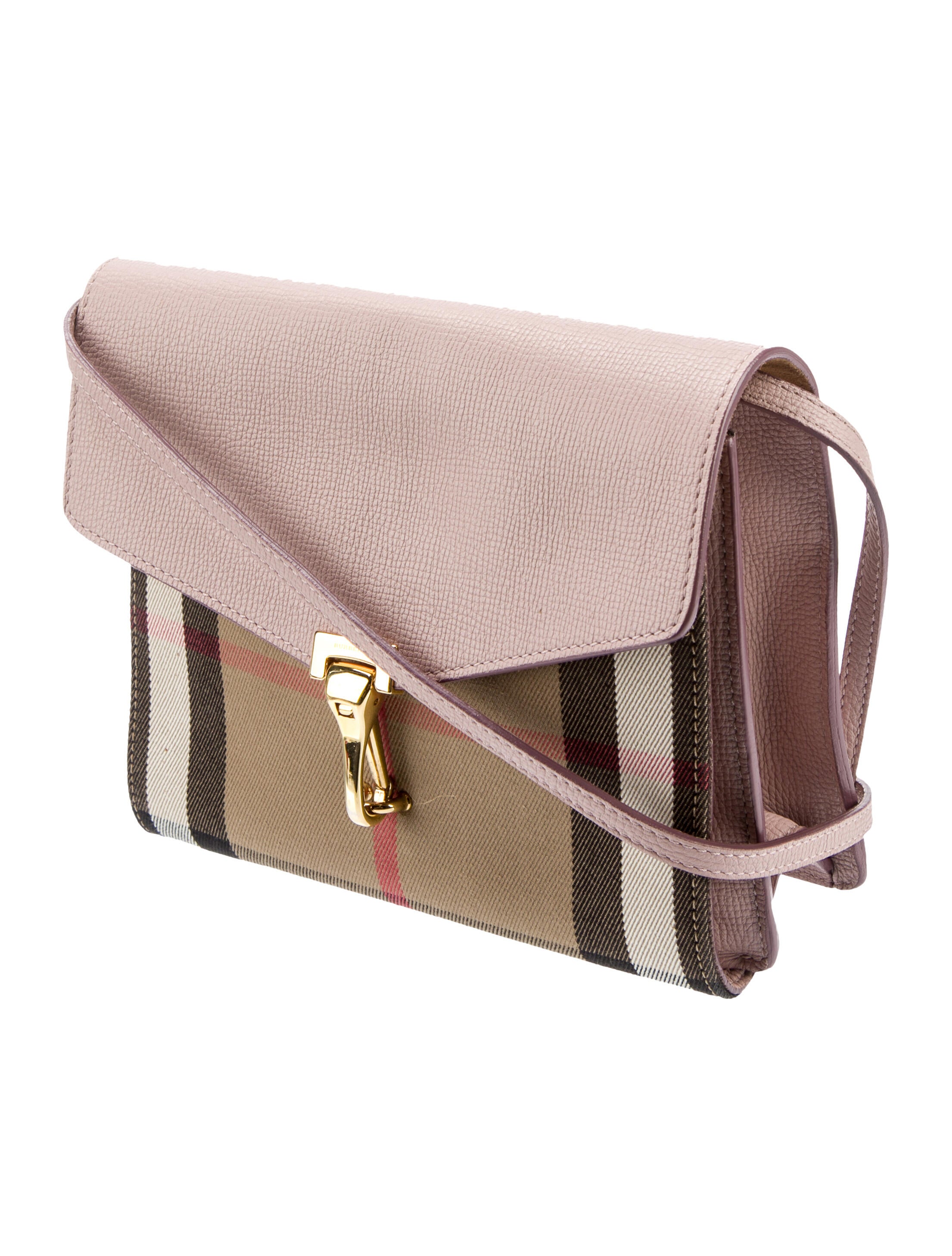 Burberry House Check Macken Crossbody Bag Brown Crossbody Bags