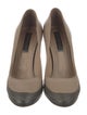 Burberry Leather Colorblock Pattern Pumps