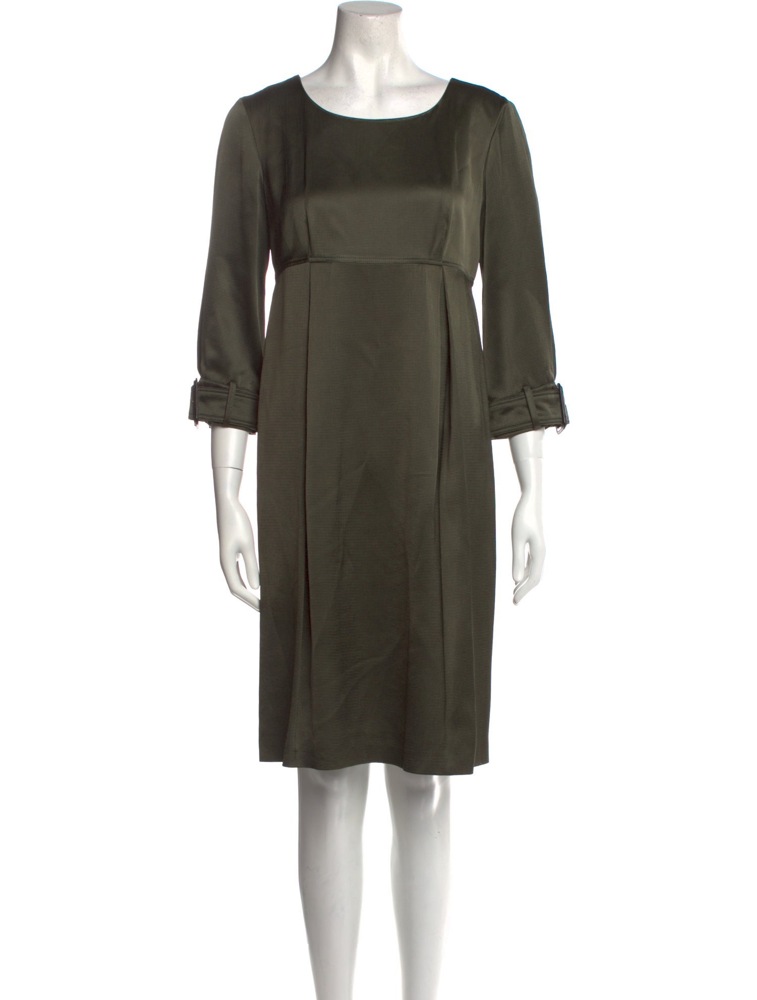 Burberry Bateau Neckline Knee-Length Dress