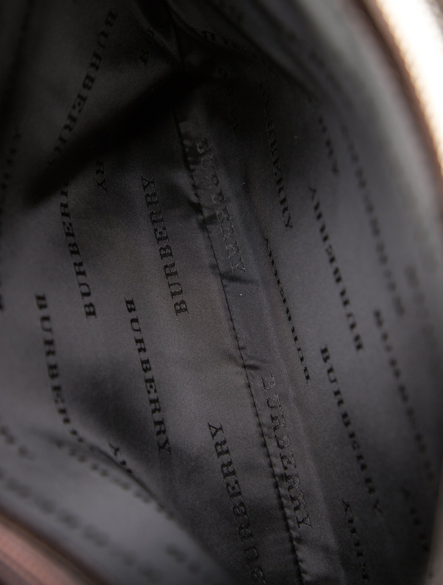 Burberry Leather Trimmed Handle Bag